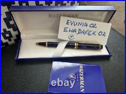 Waterman LeMan Rhapsody BP Pen, NOS, Blue Marble, GT, RARE, LOOK