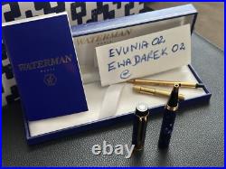 Waterman LeMan Rhapsody BP Pen, NOS, Blue Marble, GT, RARE, LOOK
