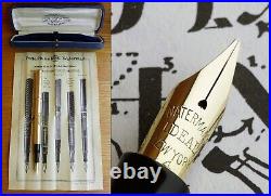 Waterman New York 05 54 Fountain Pen 1917. 14K F Flex Nib. Boxed. Rare