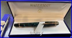 Waterman Phileas Ballpoint Pen Green Marble. NIB. Withrefill. RARE