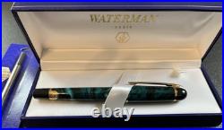 Waterman Phileas Ballpoint Pen Green Marble. NIB. Withrefill. RARE
