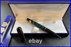 Waterman Phileas Ballpoint Pen Green Marble. NIB. Withrefill. RARE