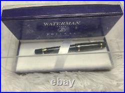 Waterman Phileas Fountain Pen Black & Gold Trim New Rare France 82302 Med Point
