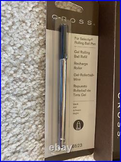 Weber Cross Rolling Ball Pen Styro Roller Pen Weber Jet Black VERY RARE! NEW