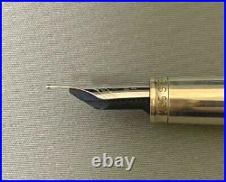 Yard O Led Genuine Fountain Pen Retro Grand Black (Nib F Gold 18k) Very Rare