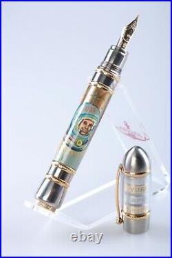 Yuri Gagarin Rare Titanium Limited Edition 18K Fountain pen, Number 30 from 33