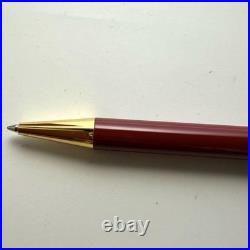 Yves Saint Laurent Ballpoint Pen Wine Red Vintage Dead Stock Rare Unused Japan