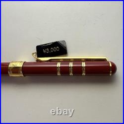 Yves Saint Laurent Ballpoint Pen Wine Red Vintage Dead Stock Rare Unused Japan