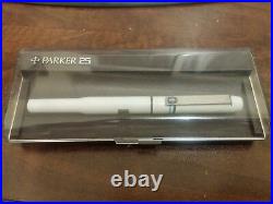 #rare# Parker 25 White Epoxy Fountain Pen #rare#